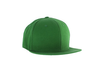 Image showing green cap with clipping path