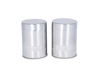 Image showing Isolated of Aluminum metal can on white background