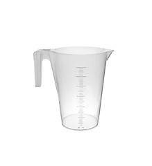 Image showing Plastic measuring cup; isolated, clipping path included