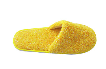 Image showing yellow slipper isolated