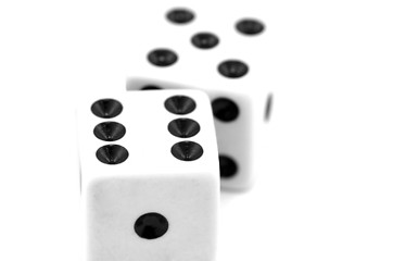 Image showing Gambling dices isolated on white background