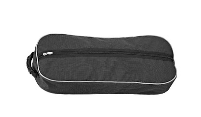 Image showing black closed nylon travel case with