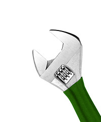 Image showing Adjustable wrench isolated on white background