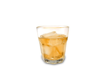 Image showing whiskey on the rocks, warming and relaxing