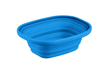 Image showing blue plastic food container
