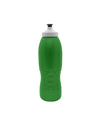 Image showing Green plastic bottle