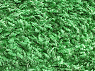 Image showing Carpet of green artificial grass for background