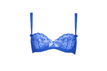 Image showing blue bra isolated over white