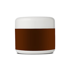 Image showing Blank Can with any cream isolated on white background.