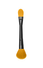 Image showing brown make up brush isolated on white