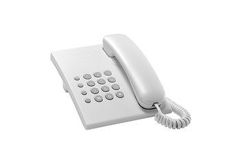 Image showing white Home Phone Isolated