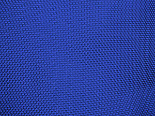 Image showing Knit woolen texture. Fabric blue background
