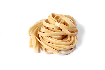 Image showing white bowl with boiled spaghetti