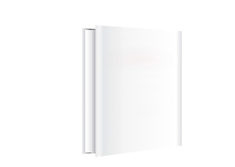 Image showing Blank book white cover w clipping path
