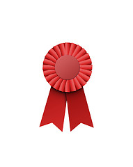 Image showing First place red ribbon, bitmap copy