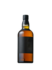 Image showing Full whiskey bottle isolated on white background