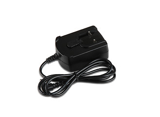 Image showing Black  adapter. New condition. Close-up. Isolated