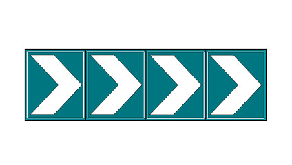 Image showing directional arrow sign to right