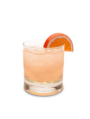 Image showing cocktail in glass isolated on white background