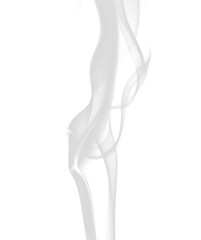 Image showing Tobacco smoke. On a white background .