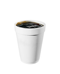 Image showing hot plastic coffe cup isolated