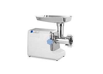 Image showing Modern electric meat grinder isolated over white background