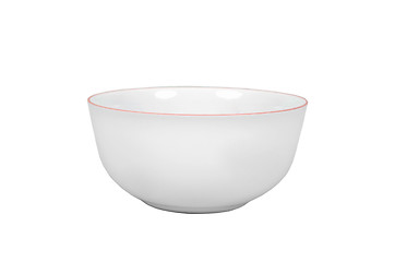 Image showing White ceramic bowl on white background