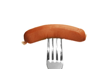 Image showing German sausage isolated on a white background