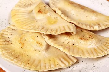 Image showing raviolli on plate