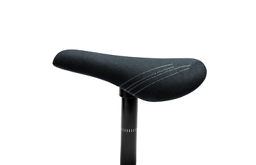 Image showing A saddle seat on a bicycle