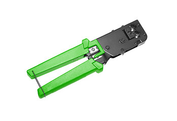 Image showing opened crimper tool isolated on white