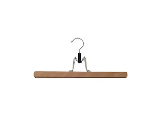 Image showing wooden hanger on white background