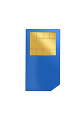 Image showing blue sim card