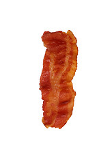 Image showing Slices of bacon on a white background