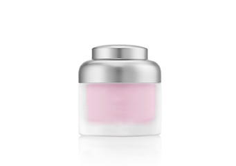 Image showing Cosmetics cream bottle with a white background