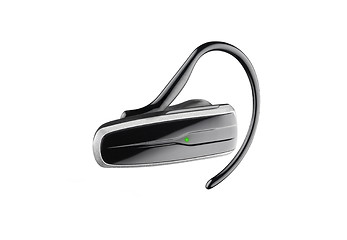 Image showing Bluetooth headset isolated on white background