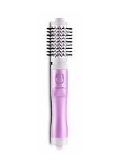 Image showing Pink hair brushes for a baby on white