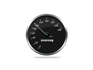 Image showing a speedometer showing movement