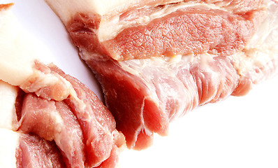 Image showing Close-up fresh natural meat background