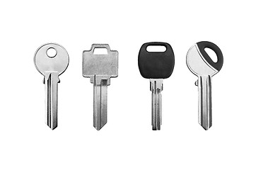 Image showing keys on white background