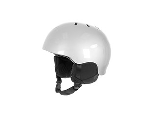Image showing white helmet on a white background