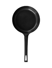 Image showing Large metalf frying pan