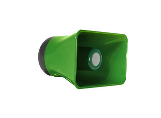 Image showing green megaphone