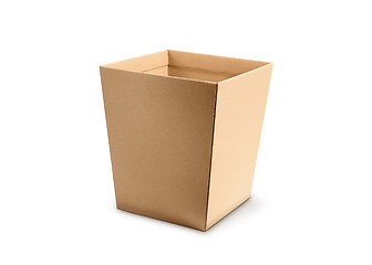 Image showing Open carton box isolated on white background