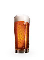 Image showing glass of dark beer