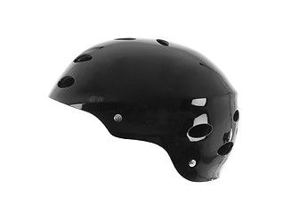 Image showing black bike helmet, isolated