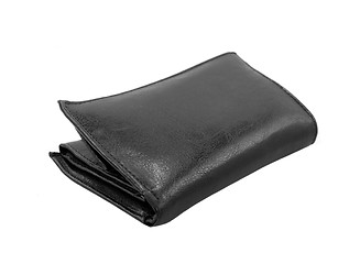 Image showing Black wallet. Isolated on a white background