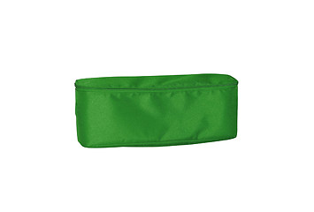 Image showing green pencil-case on white background