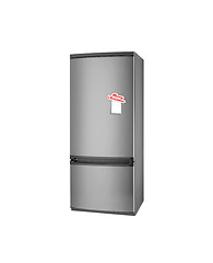 Image showing Merry Christmas refrigerator isolated on a white background