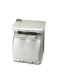 Image showing new style scanner printer xerox office device isolated